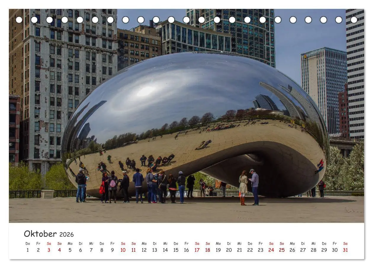 Bild: 9783457925768 | beeindruckendes Chicago (Tischkalender 2026 DIN A5 quer), CALVENDO...