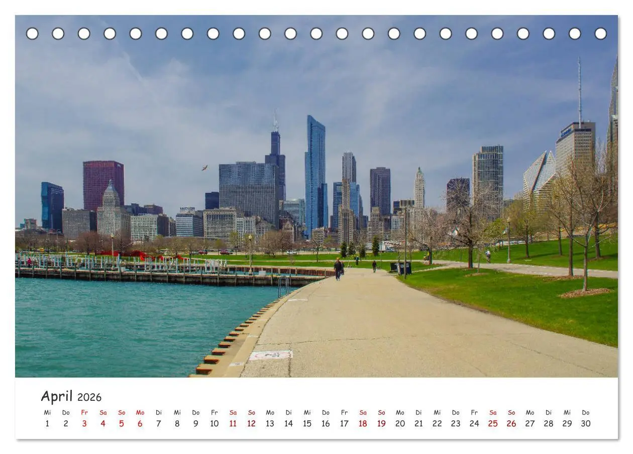 Bild: 9783457925768 | beeindruckendes Chicago (Tischkalender 2026 DIN A5 quer), CALVENDO...