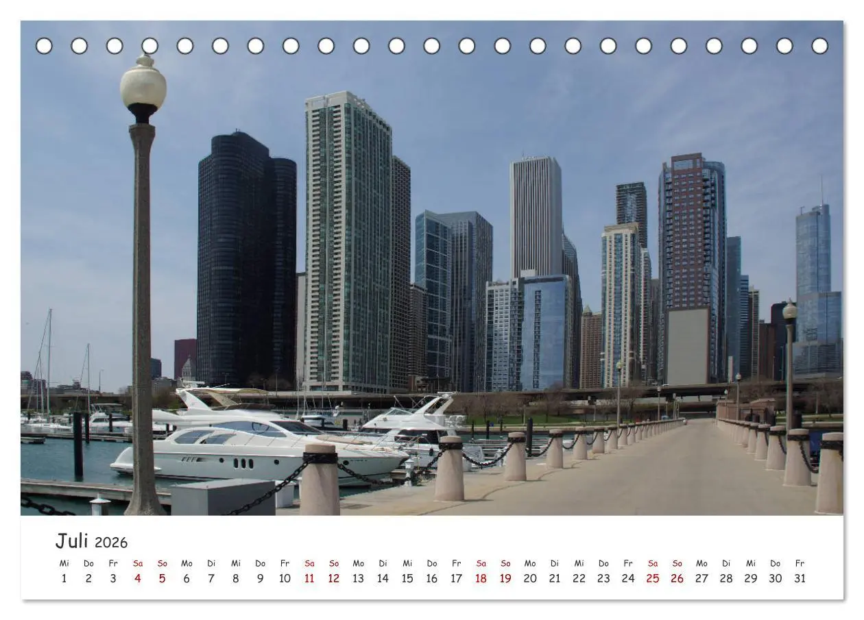 Bild: 9783457925768 | beeindruckendes Chicago (Tischkalender 2026 DIN A5 quer), CALVENDO...
