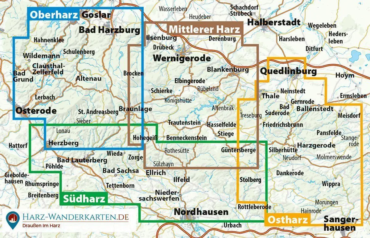 Bild: 9783936185768 | Der Harz in 4 Teilen | Harzklub e. V. | Taschenbuch | Deutsch | 2012