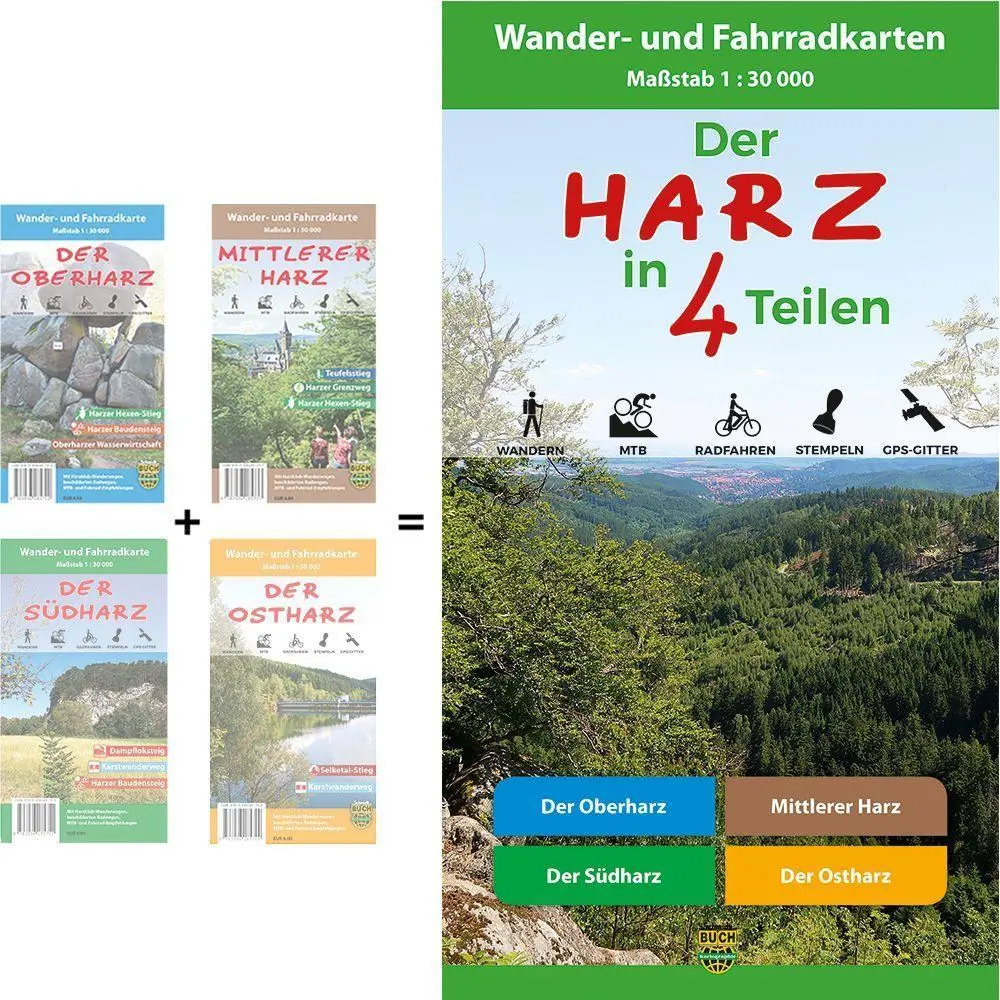 Bild: 9783936185768 | Der Harz in 4 Teilen | Harzklub e. V. | Taschenbuch | Deutsch | 2012