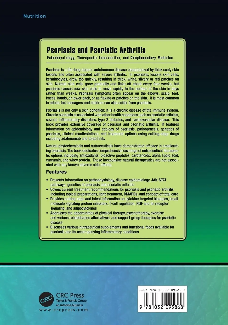 Rückseite: 9781032095868 | Psoriasis and Psoriatic Arthritis | Siba P Raychaudhuri (u. a.) | Buch