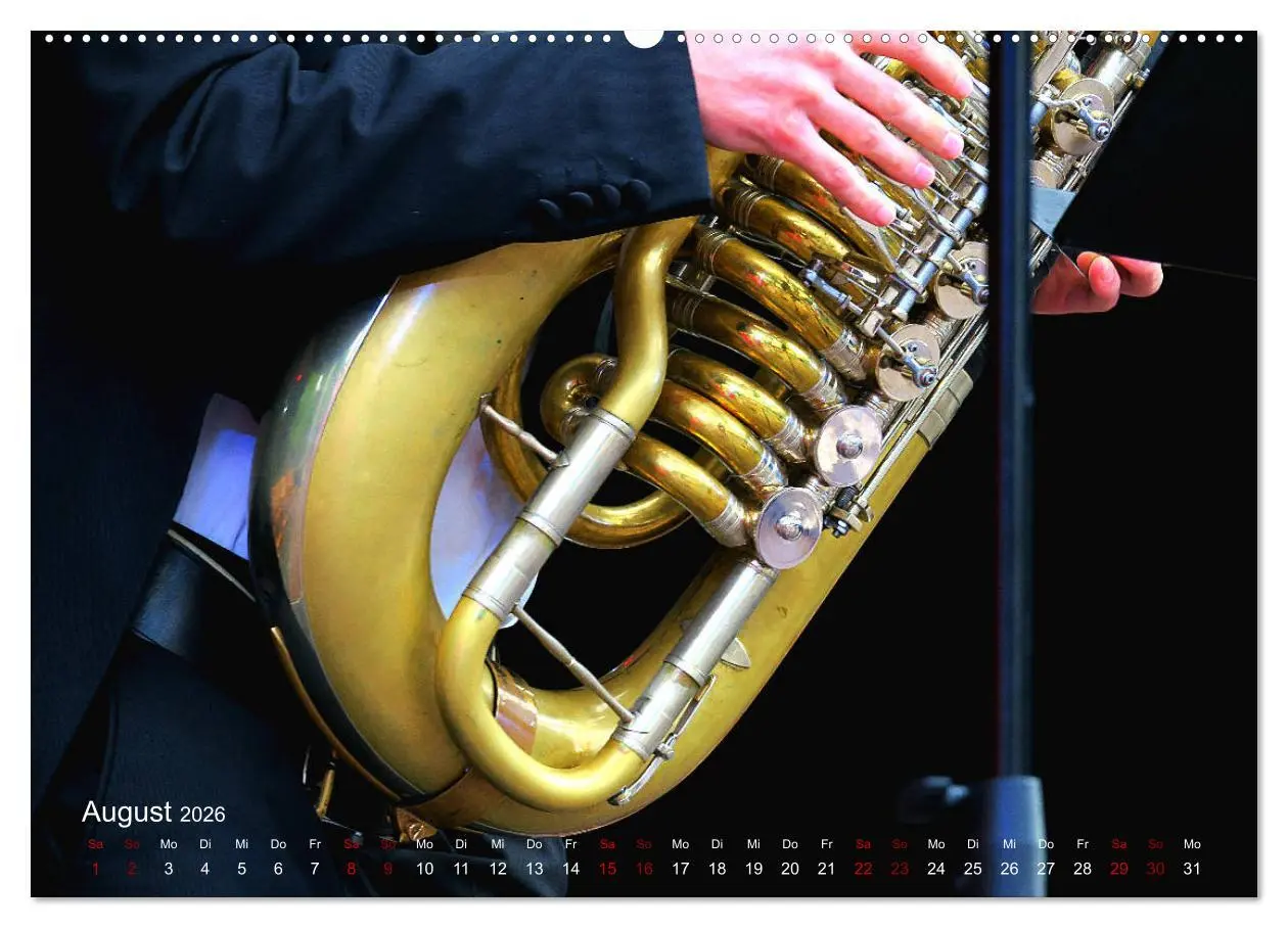 Bild: 9783457845868 | Blasinstrumente im Rampenlicht (Wandkalender 2026 DIN A2 quer),...