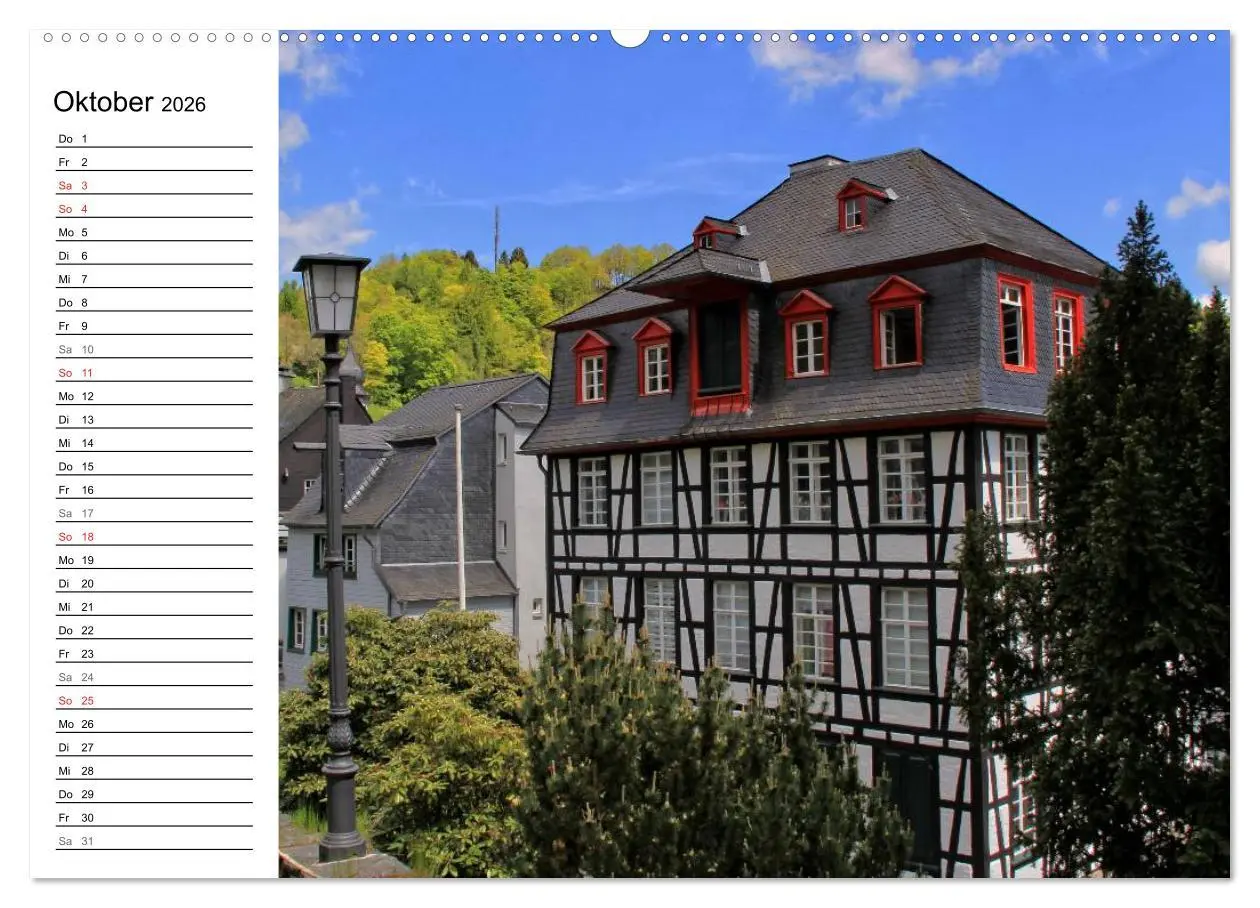 Bild: 9783516005868 | Eine Perle in der Eifel - Monschau (Wandkalender 2026 DIN A2 quer),...