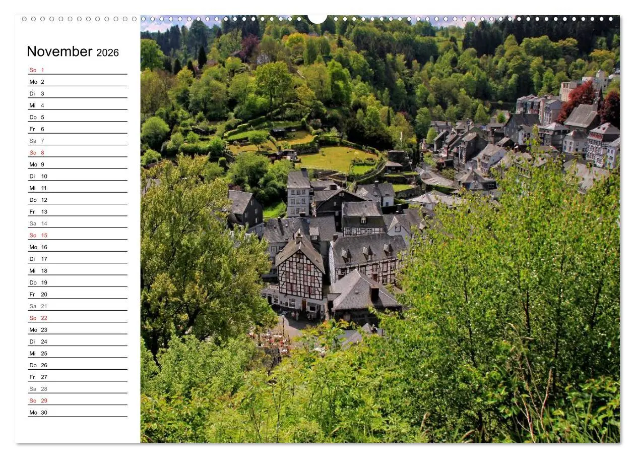 Bild: 9783516005868 | Eine Perle in der Eifel - Monschau (Wandkalender 2026 DIN A2 quer),...