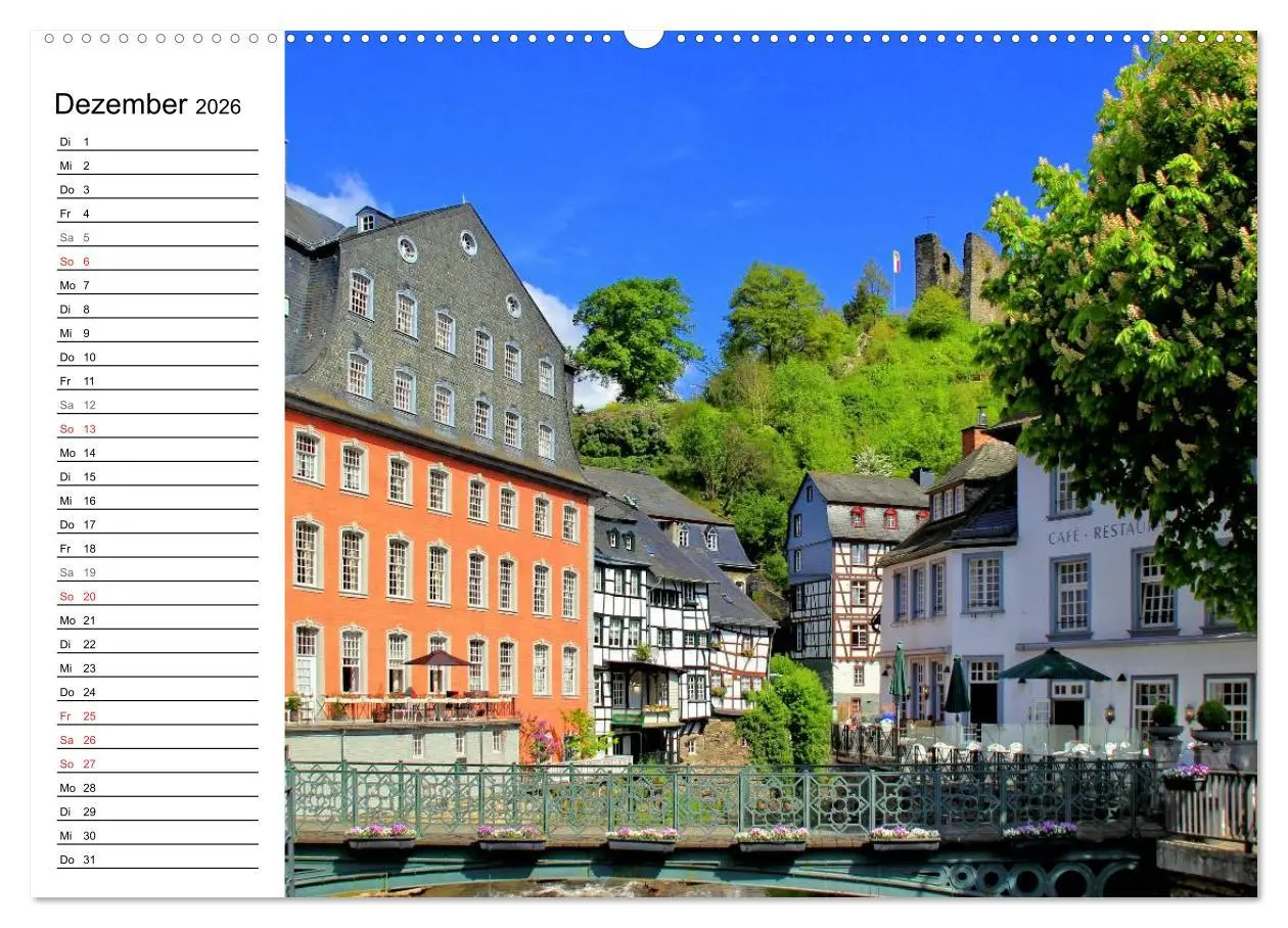Bild: 9783516005868 | Eine Perle in der Eifel - Monschau (Wandkalender 2026 DIN A2 quer),...
