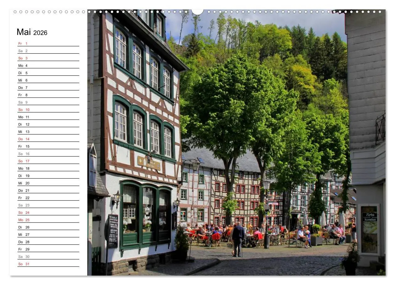 Bild: 9783516005868 | Eine Perle in der Eifel - Monschau (Wandkalender 2026 DIN A2 quer),...