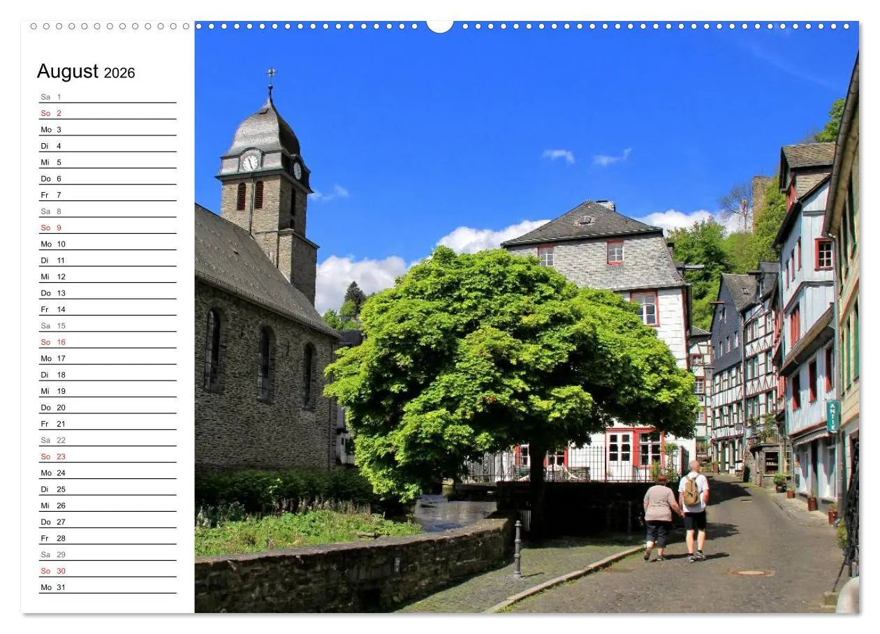 Bild: 9783516005868 | Eine Perle in der Eifel - Monschau (Wandkalender 2026 DIN A2 quer),...