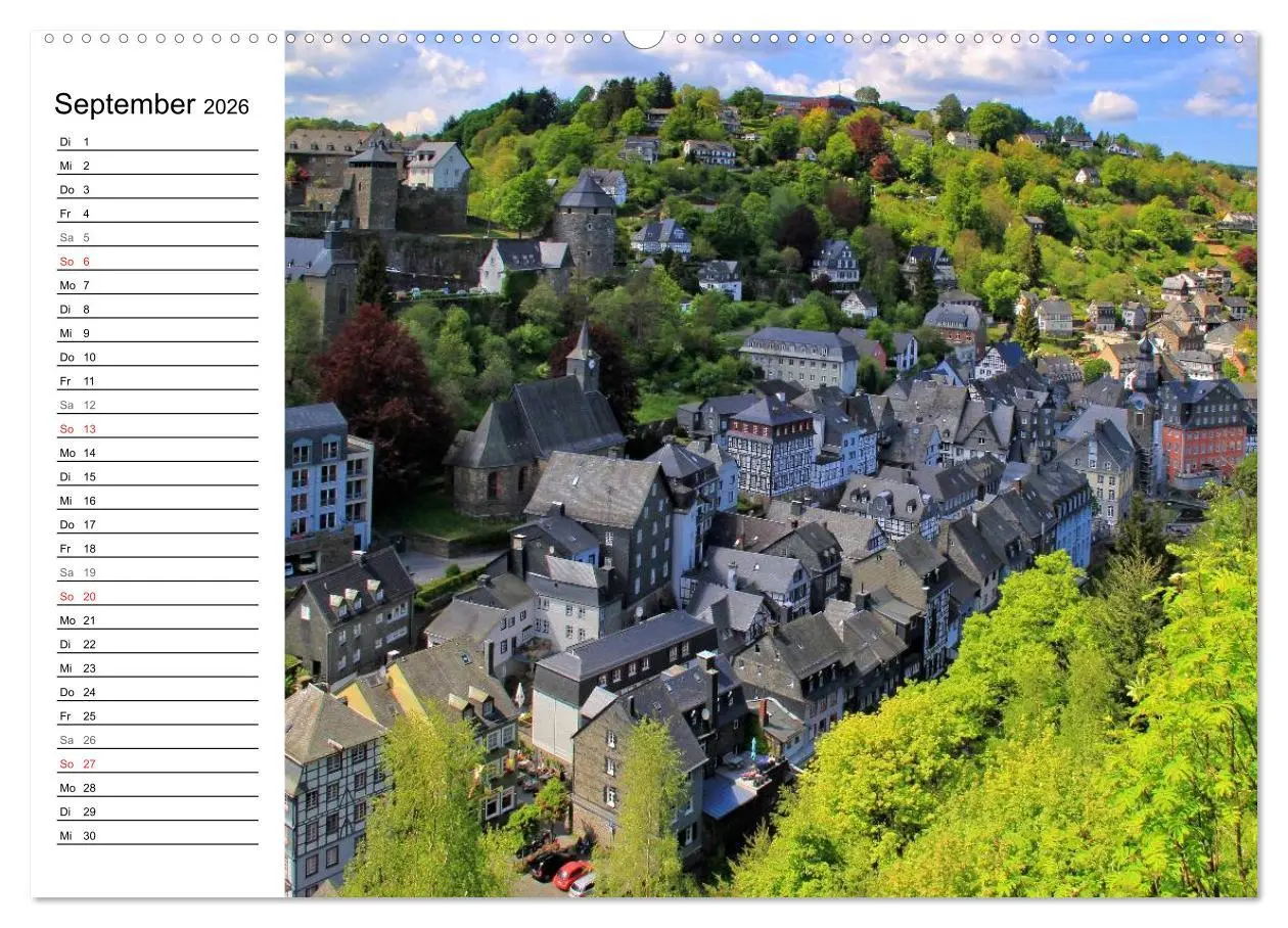 Bild: 9783516005868 | Eine Perle in der Eifel - Monschau (Wandkalender 2026 DIN A2 quer),...