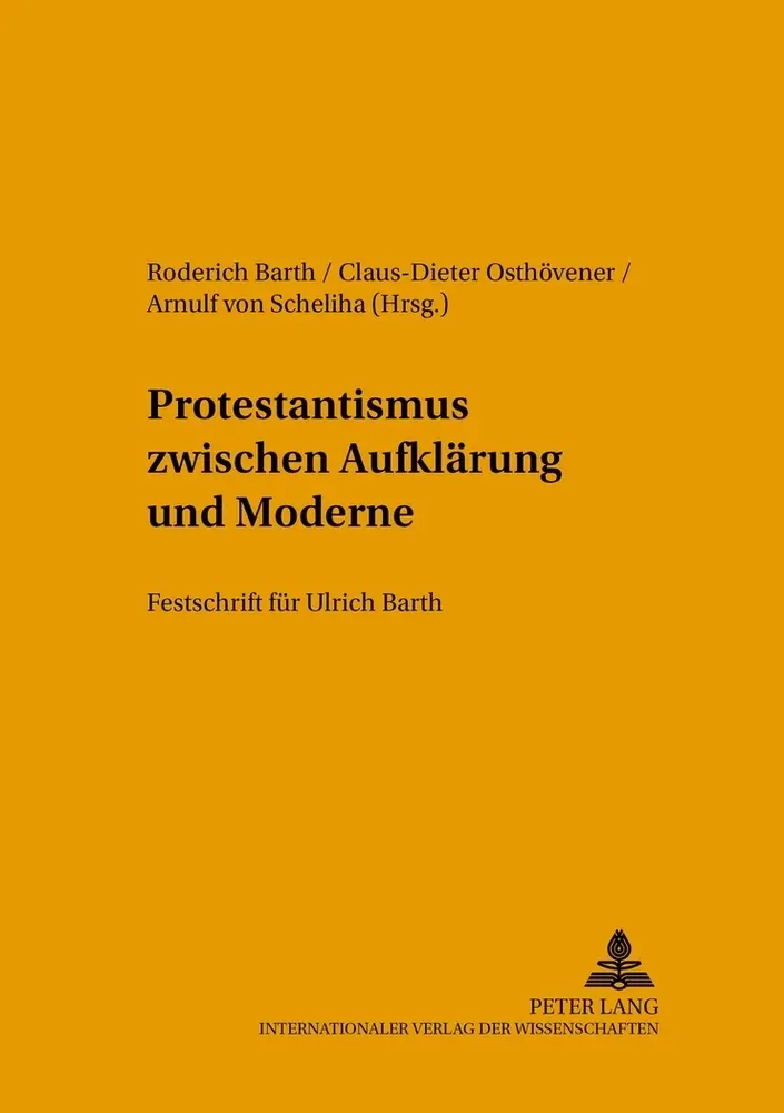 Cover: 9783631535868 | Protestantismus zwischen Aufklärung und Moderne | Barth (u. a.) | Buch