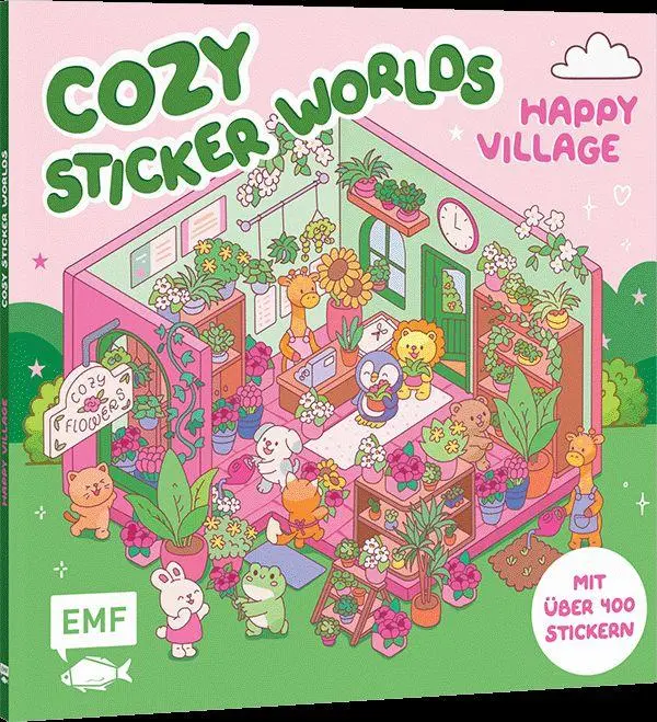 Cover: 9783745935868 | Cozy Sticker Worlds - Happy Village | Taschenbuch | 12 S. | Deutsch