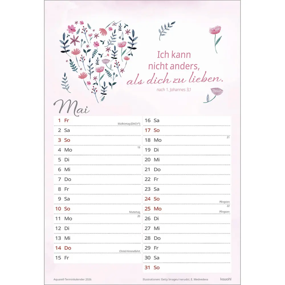 Bild: 9783754845868 | Wohlfühlen in deiner Nähe 2026 | Kalender | Spiralbindung | Deutsch