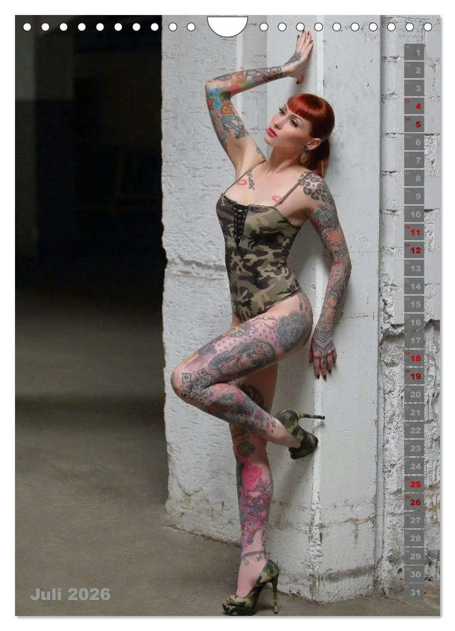 Bild: 9783516305968 | Beauty Tattoo Girls 2026 (Wandkalender 2026 DIN A4 hoch), CALVENDO...