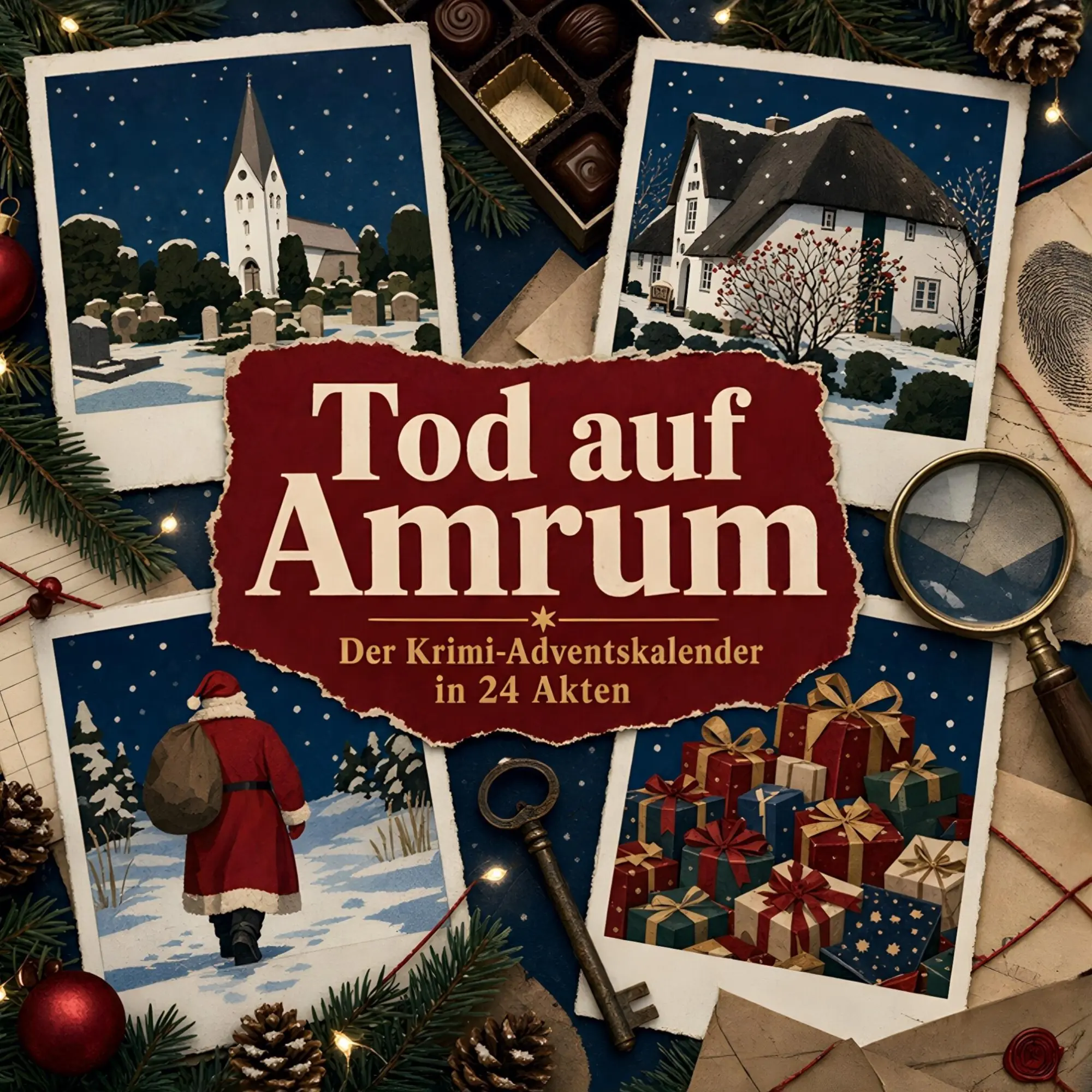 Cover: 9783696115968 | Tod auf Amrum | Der Krimi-Adventskalender in 24 Akten | Linus Möller