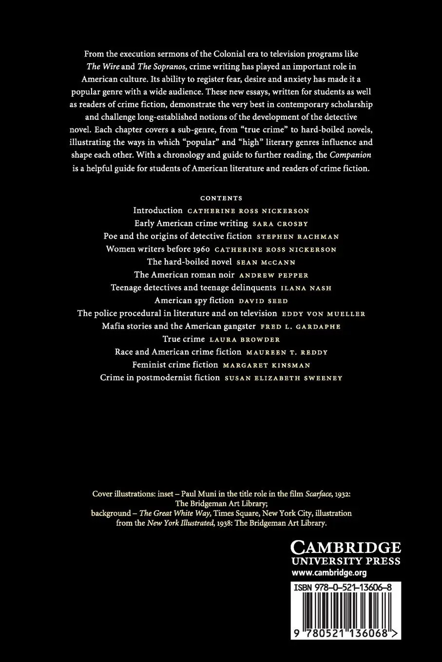 Rückseite: 9780521136068 | The Cambridge Companion to American Crime Fiction | Nickerson | Buch