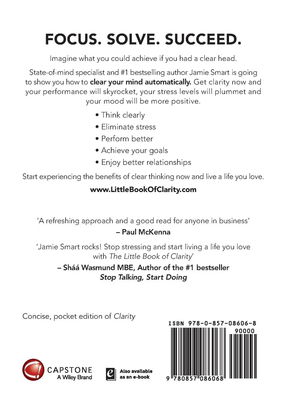 Rückseite: 9780857086068 | The Little Book of Clarity | Jamie Smart | Taschenbuch | 214 S. | 2015