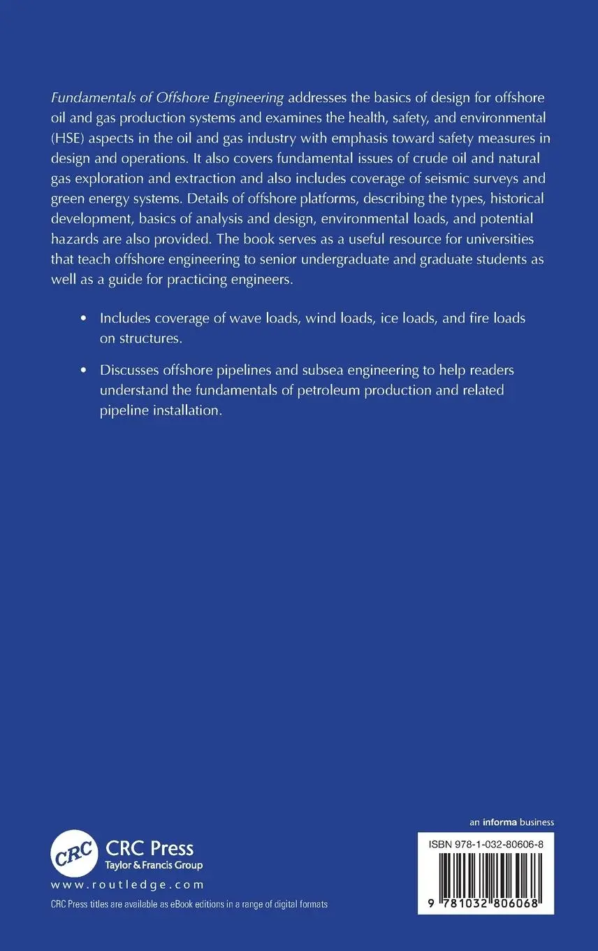 Rückseite: 9781032806068 | Fundamentals of Offshore Engineering | Chandrasekaran (u. a.) | Buch