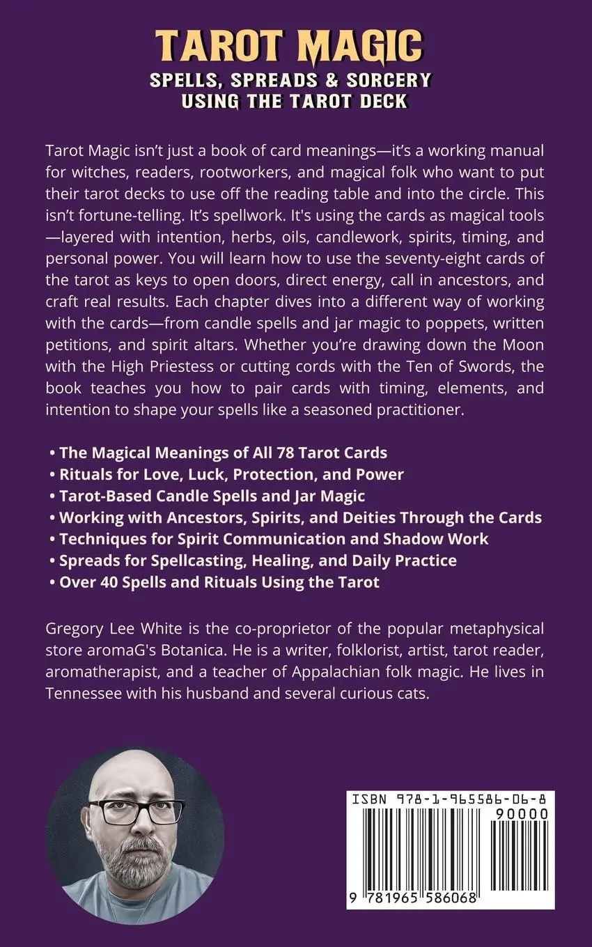 Rückseite: 9781965586068 | Tarot Magic | Spells, Spreads, and Sorcery Using the Tarot Deck | Buch