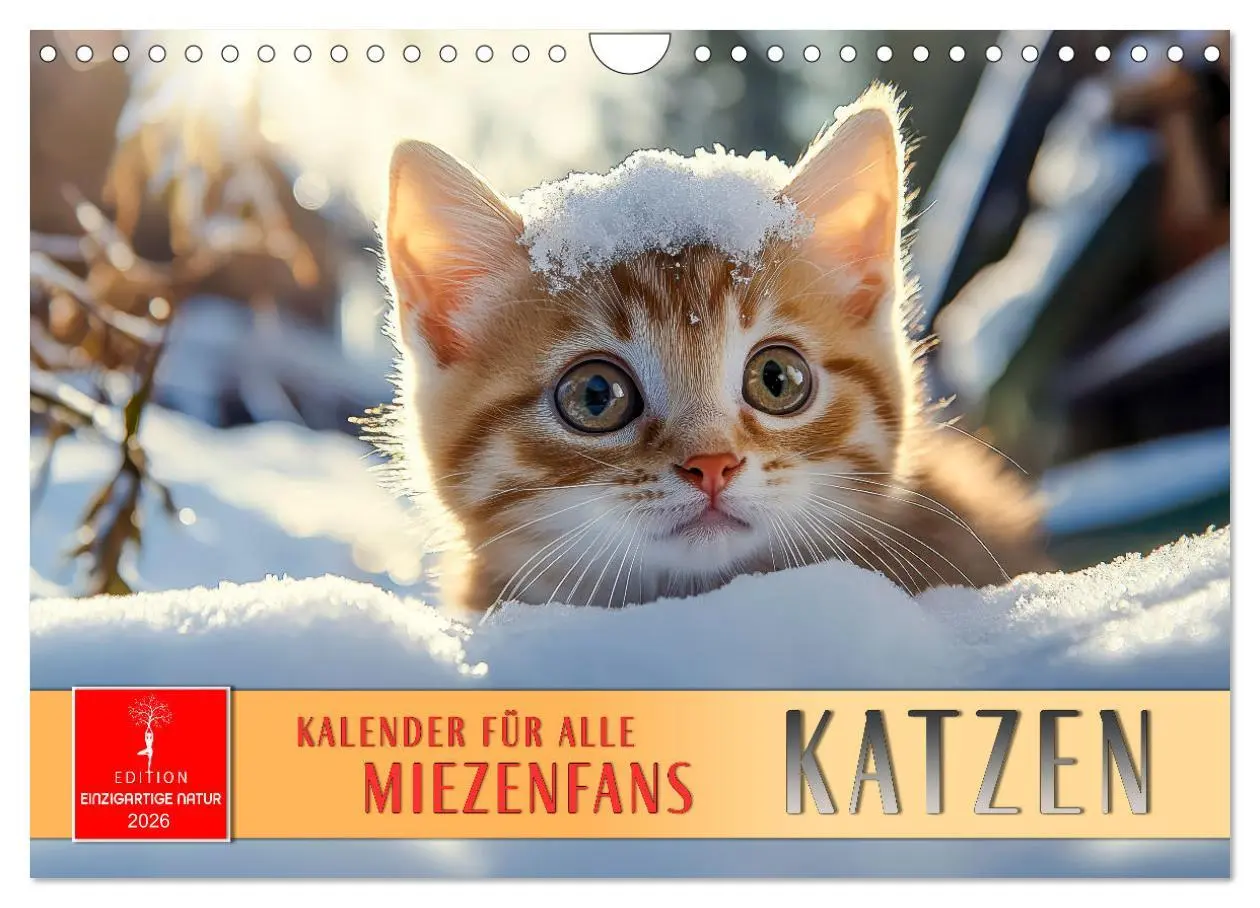 Cover: 9783457276068 | Katzen - Kalender für alle Miezenfans (Wandkalender 2026 DIN A4...