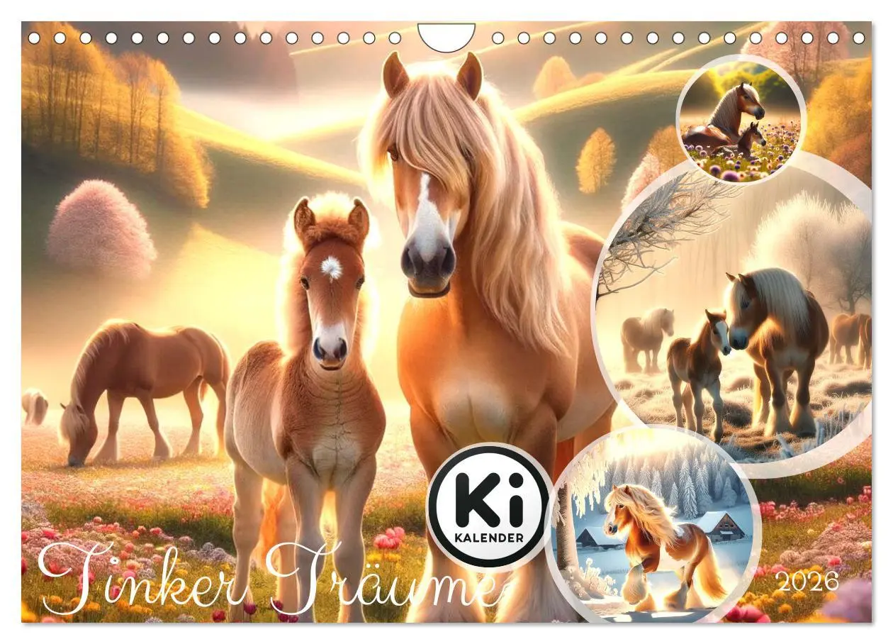 Cover: 9783457346068 | Tinker Träume - Ein Jahr auf zauberhaften Weiden (Wandkalender 2026...
