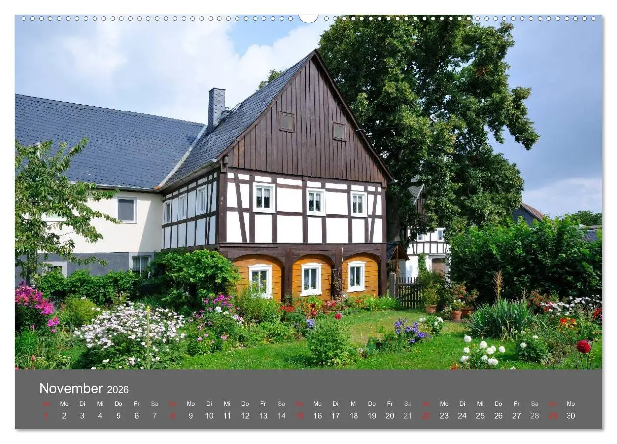 Bild: 9783516126068 | Umgebindehäuser in der Oberlausitz (Wandkalender 2026 DIN A2 quer),...