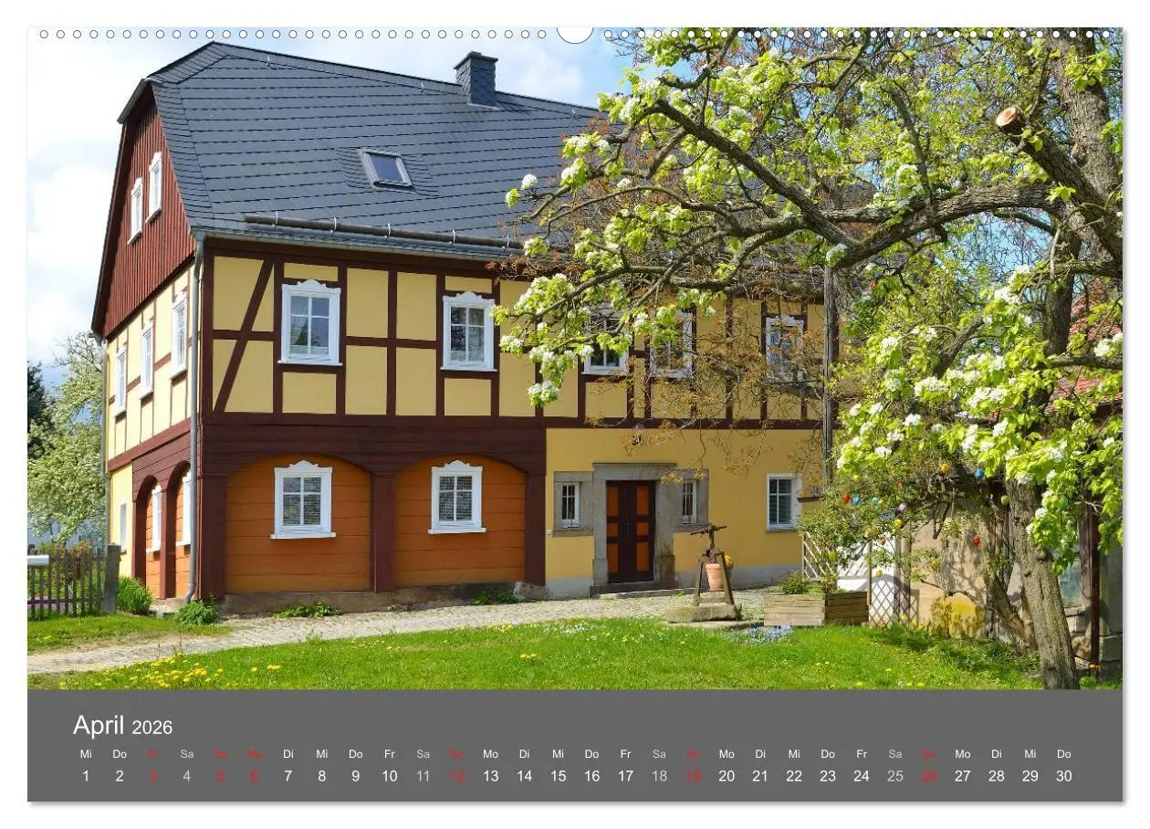 Bild: 9783516126068 | Umgebindehäuser in der Oberlausitz (Wandkalender 2026 DIN A2 quer),...