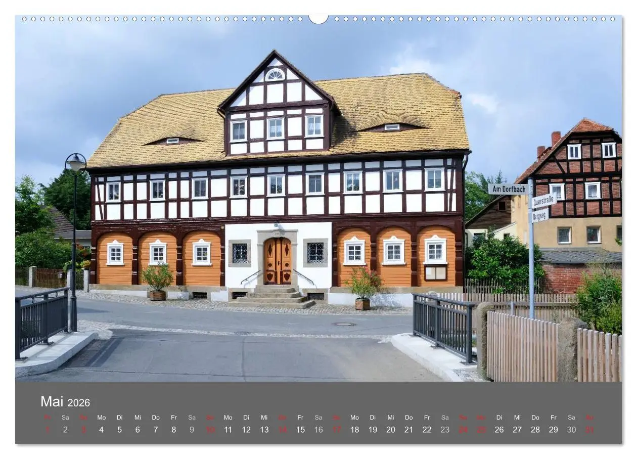 Bild: 9783516126068 | Umgebindehäuser in der Oberlausitz (Wandkalender 2026 DIN A2 quer),...