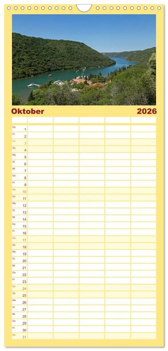 Bild: 9783516746068 | Familienplaner 2026 - sonniges Istrien mit 5 Spalten (Wandkalender,...