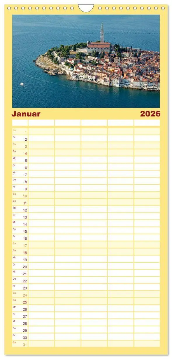 Bild: 9783516746068 | Familienplaner 2026 - sonniges Istrien mit 5 Spalten (Wandkalender,...