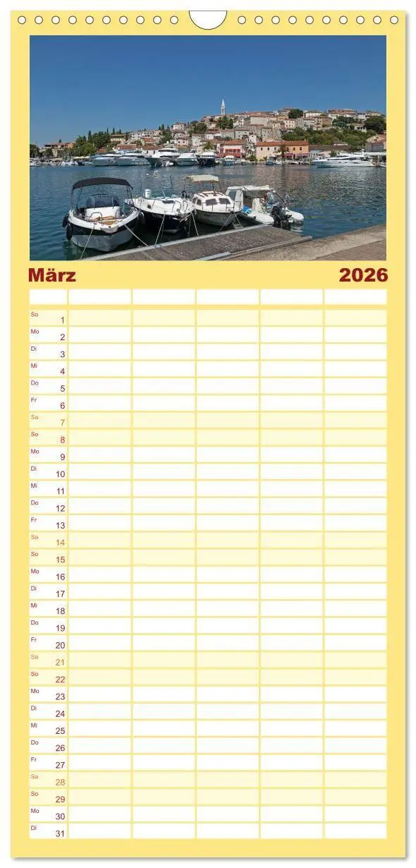 Bild: 9783516746068 | Familienplaner 2026 - sonniges Istrien mit 5 Spalten (Wandkalender,...