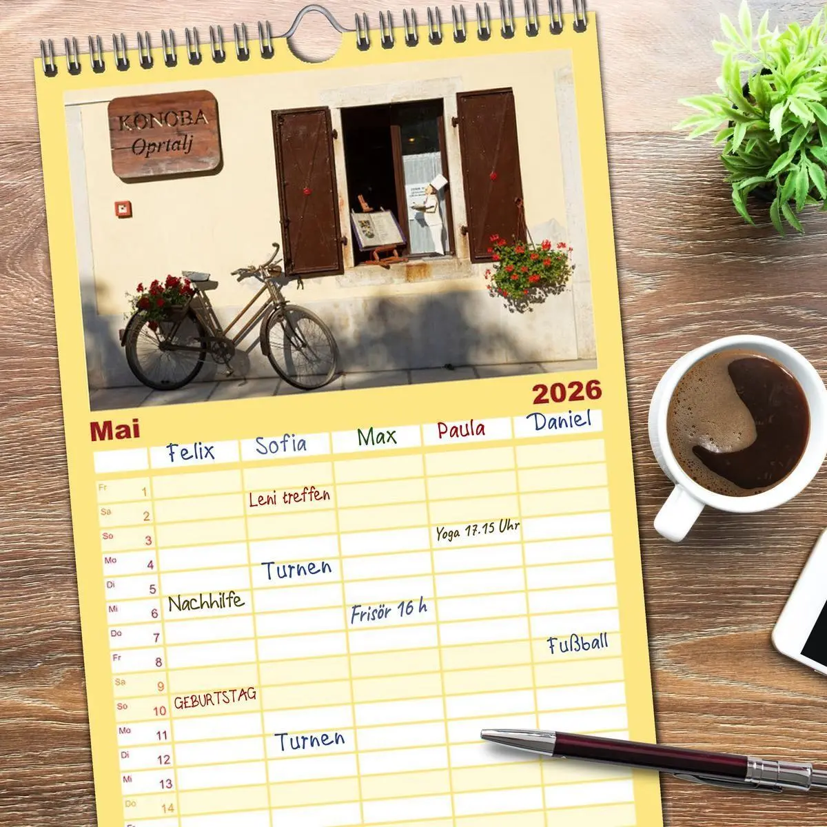Bild: 9783516746068 | Familienplaner 2026 - sonniges Istrien mit 5 Spalten (Wandkalender,...