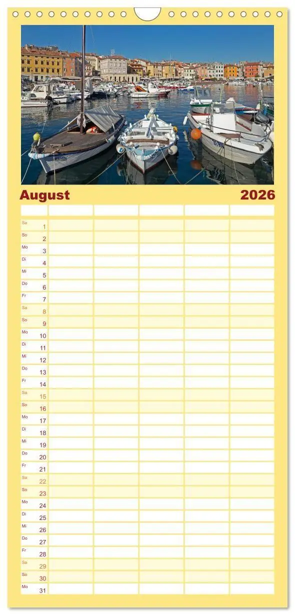 Bild: 9783516746068 | Familienplaner 2026 - sonniges Istrien mit 5 Spalten (Wandkalender,...