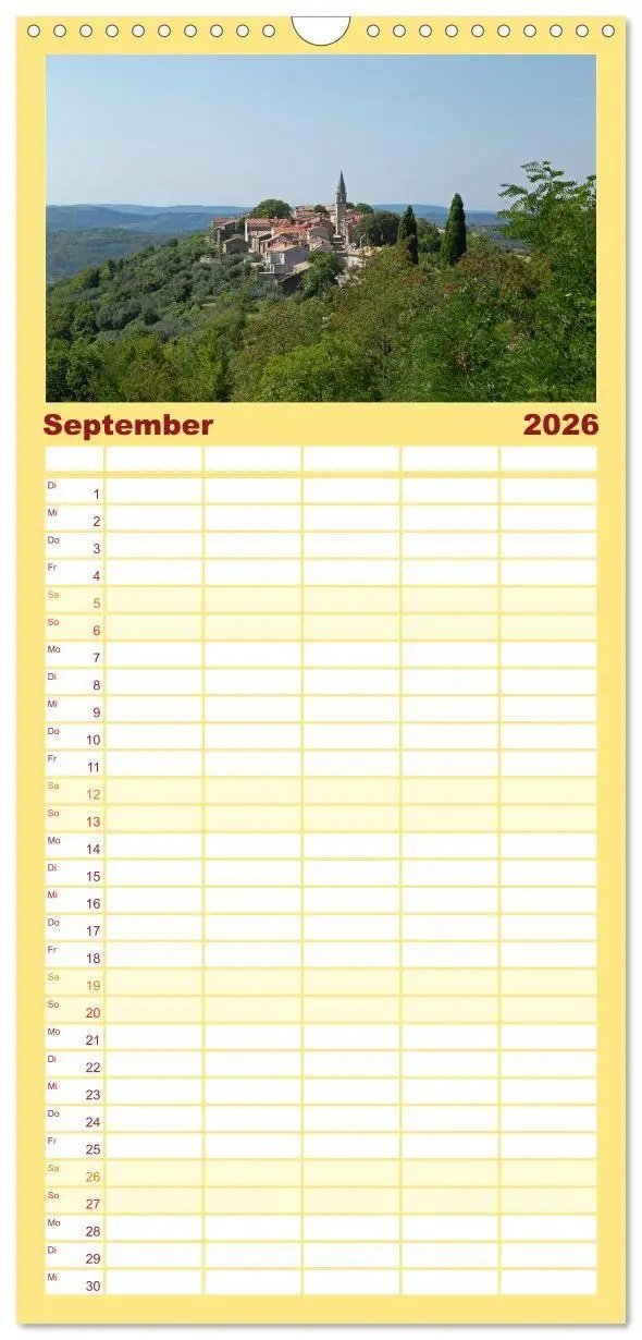 Bild: 9783516746068 | Familienplaner 2026 - sonniges Istrien mit 5 Spalten (Wandkalender,...