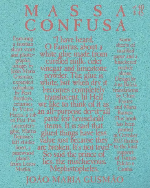 Cover: 9788867496068 | João Maria Gusmão: Massa Confusa | Taschenbuch | Englisch | 2024