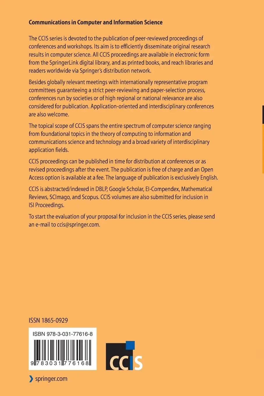 Rückseite: 9783031776168 | Computing and Emerging Technologies | Muhammad Arif (u. a.) | Buch
