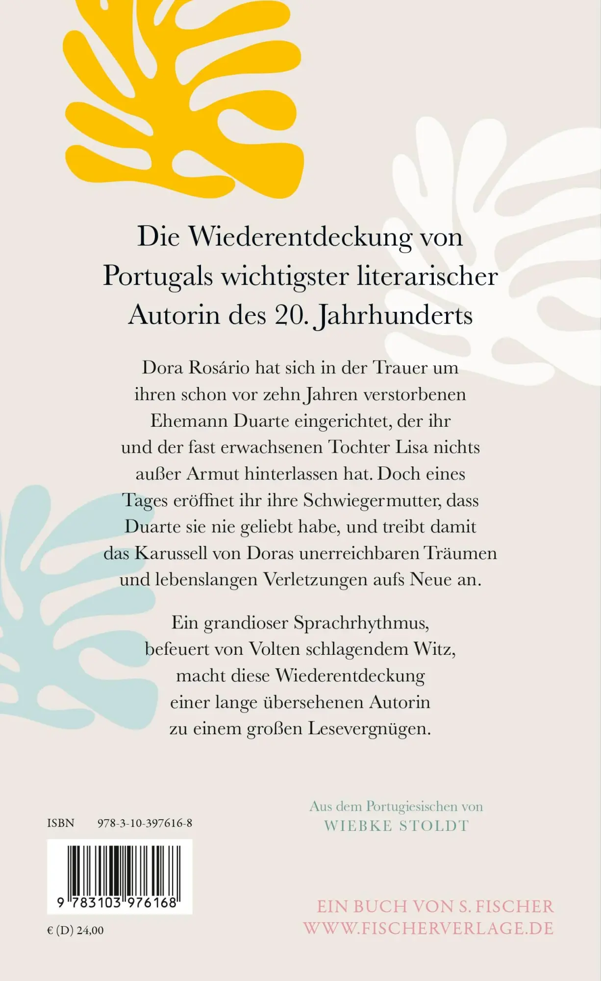 Rückseite: 9783103976168 | Leere Schränke | Roman | Maria Judite de Carvalho | Buch | 160 S.