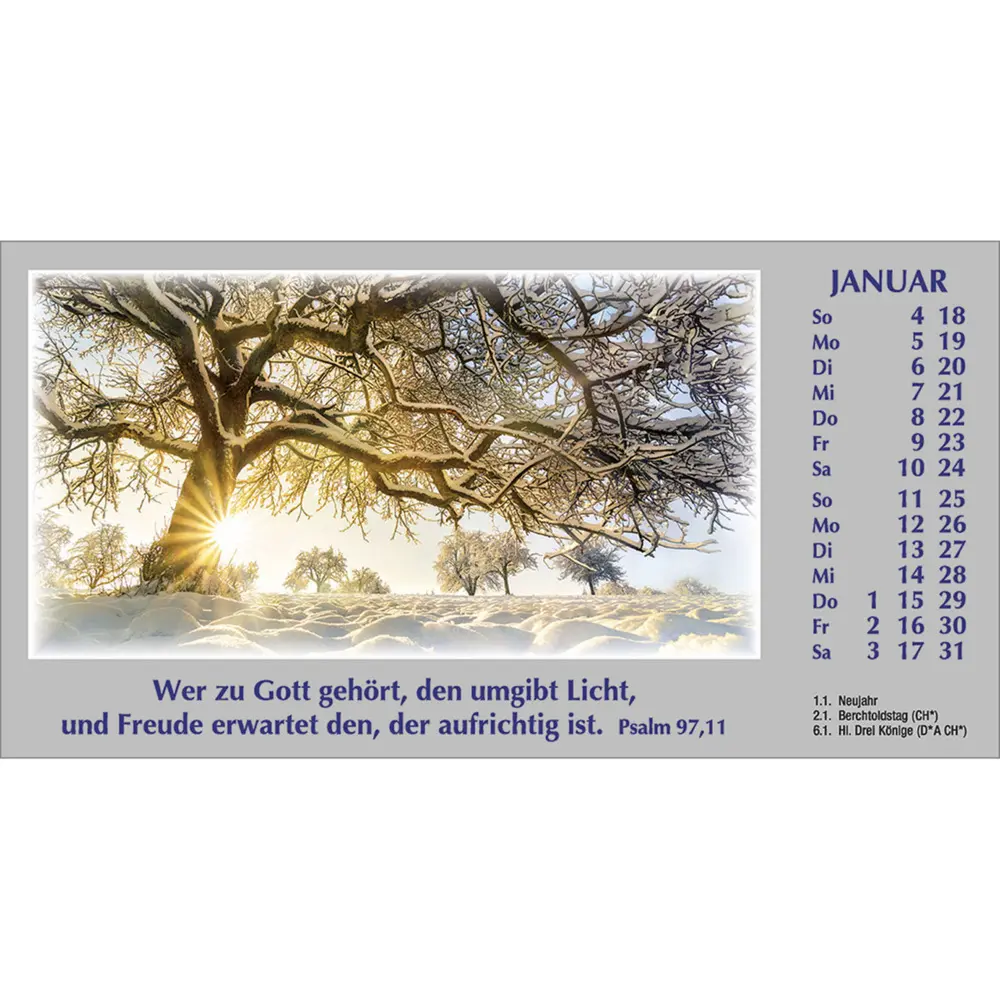 Bild: 9783754886168 | Wege zur Stille 2026 | Autokalender mit Psalmworten und Farbfotos