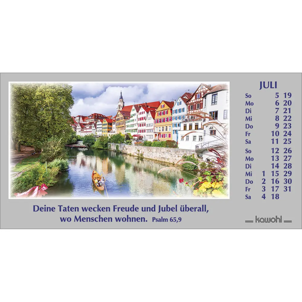 Bild: 9783754886168 | Wege zur Stille 2026 | Autokalender mit Psalmworten und Farbfotos