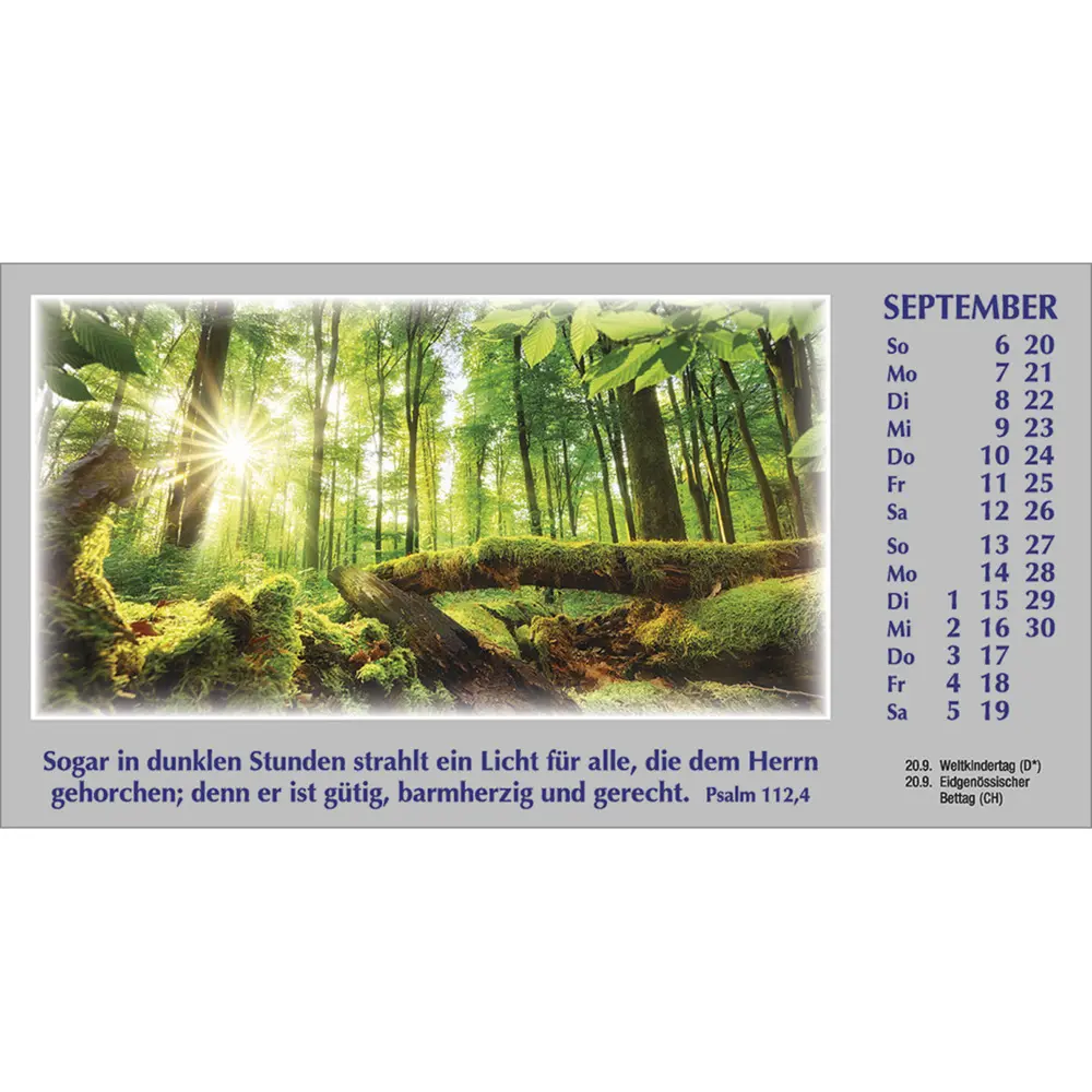 Bild: 9783754886168 | Wege zur Stille 2026 | Autokalender mit Psalmworten und Farbfotos