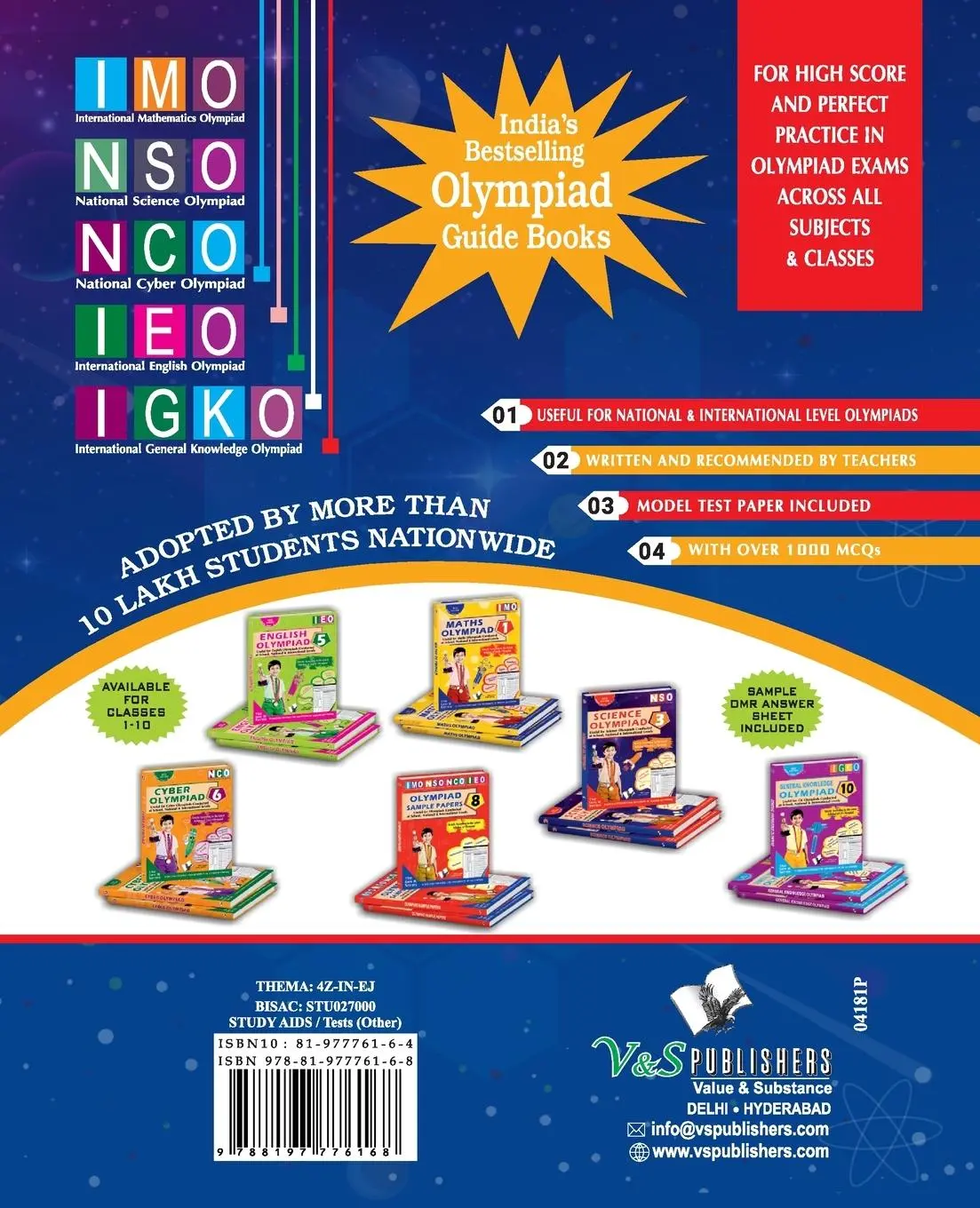 Rückseite: 9788197776168 | Olympiad Workbook Science Class 1 | V&amp;S Editorial Board | Taschenbuch