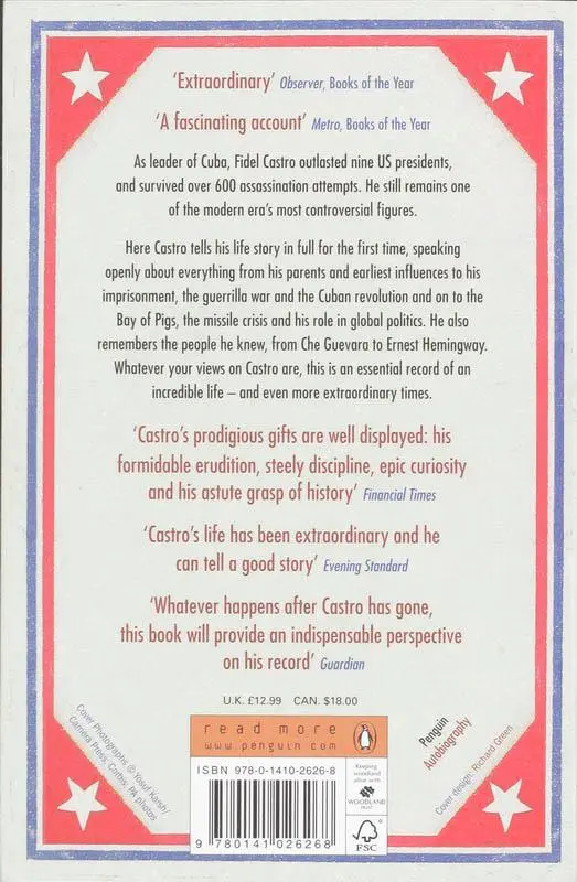 Rückseite: 9780141026268 | My Life | Fidel Castro | Taschenbuch | 723 S. | Englisch | 2008