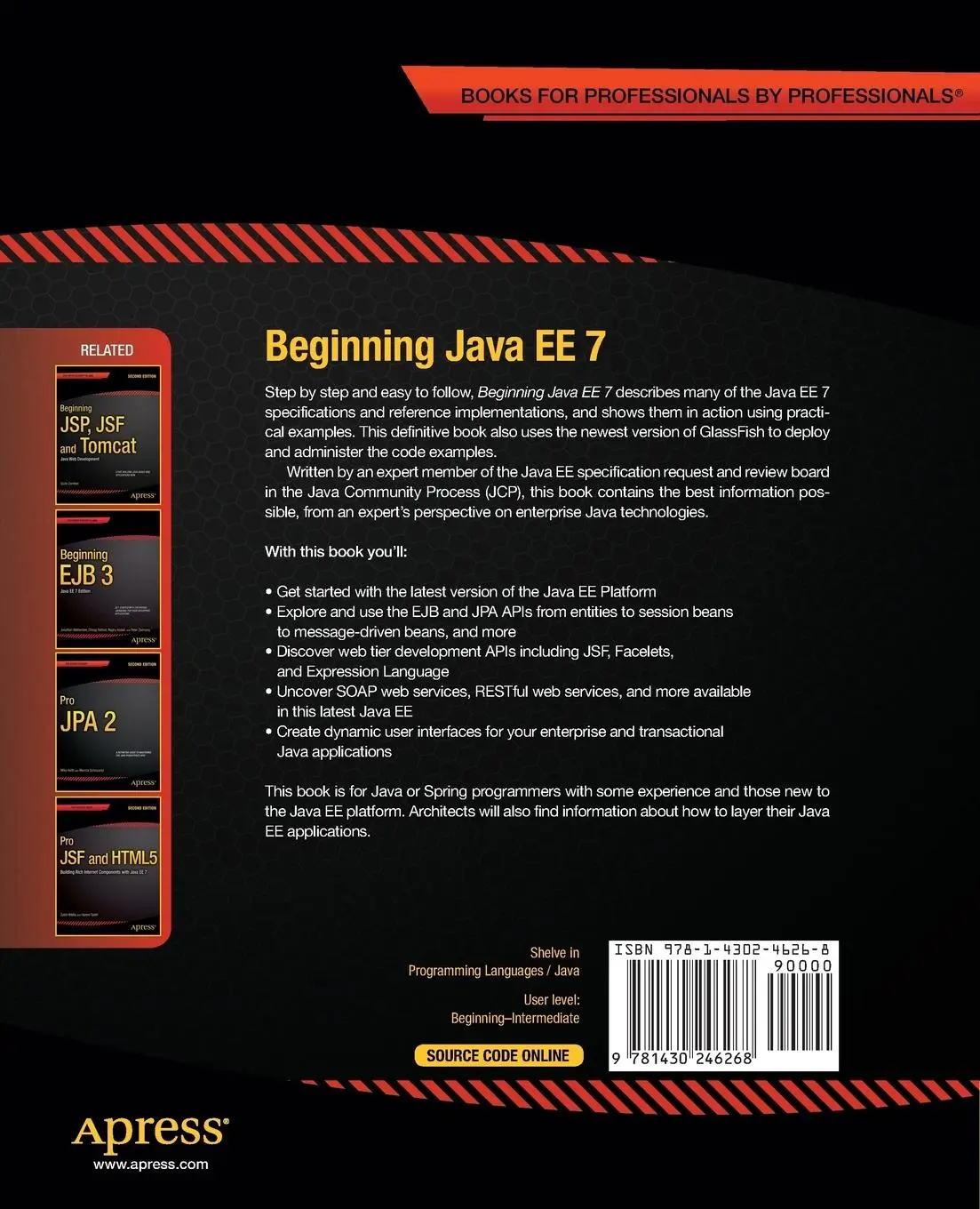Rückseite: 9781430246268 | Beginning Java Ee 7 | Antonio Goncalves | Taschenbuch | xxviii | 2013