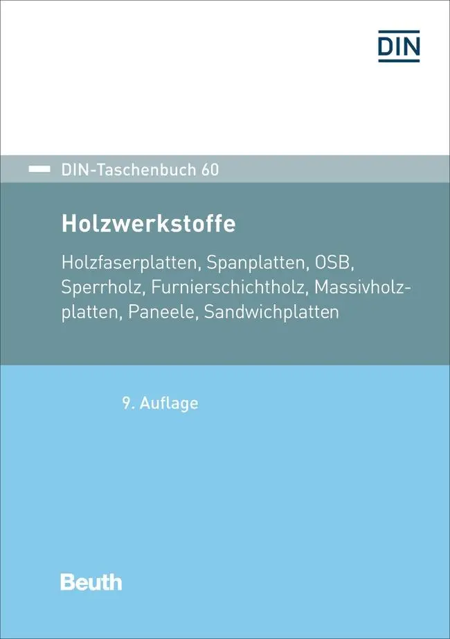 Cover: 9783410316268 | Holzwerkstoffe | DIN e. V. | Taschenbuch | DIN-Beuth-Taschenbuch