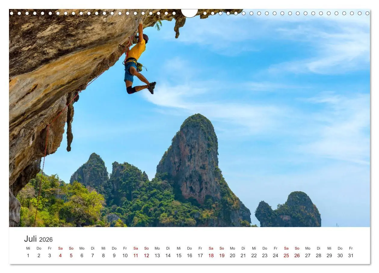 Bild: 9783457566268 | Klettern - Immer weiter hoch hinauf (Wandkalender 2026 DIN A3...