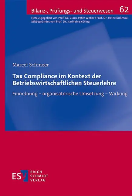 Cover: 9783503236268 | Tax Compliance im Kontext der Betriebswirtschaftlichen Steuerlehre