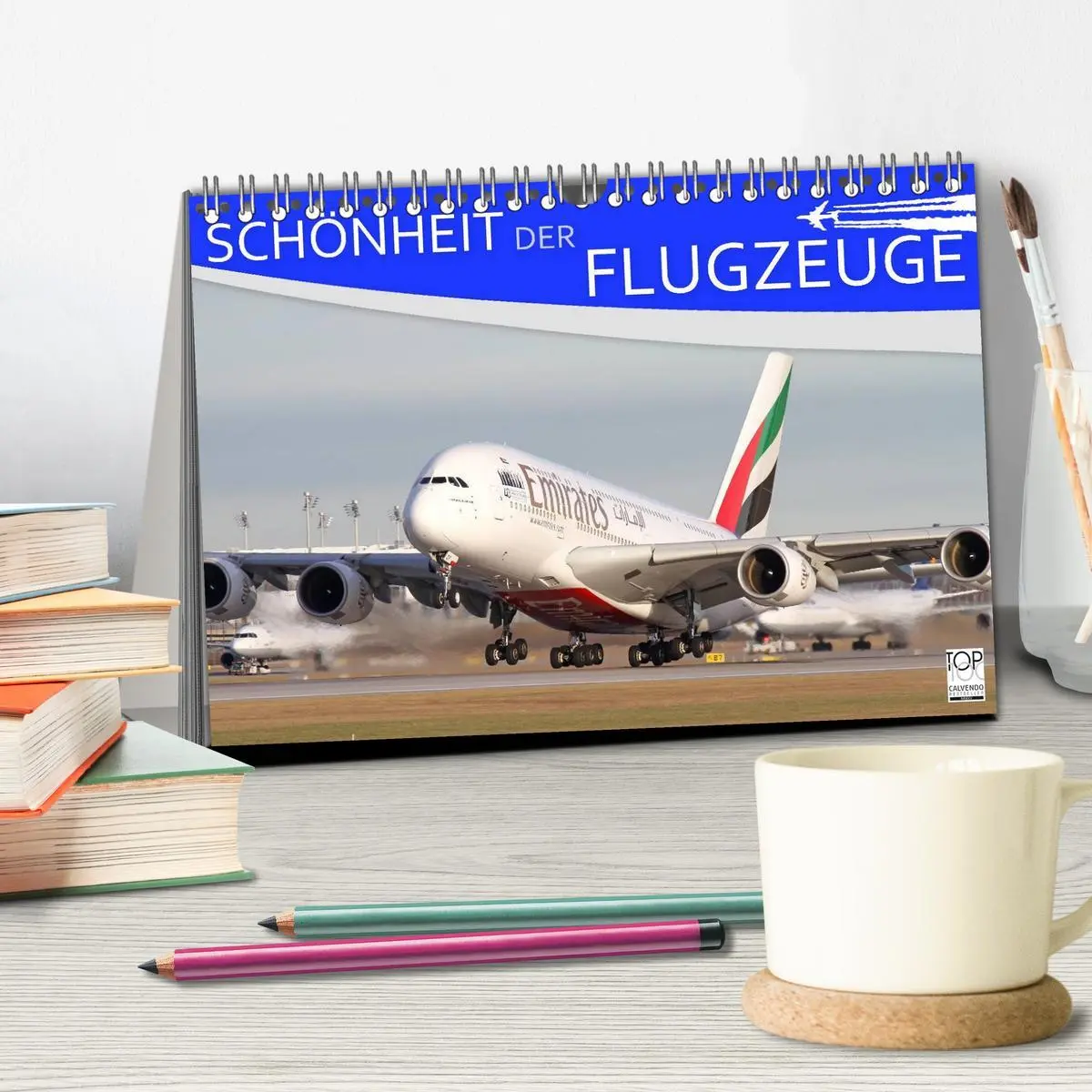 Bild: 9783516036268 | Schönheit der Flugzeuge (Tischkalender 2026 DIN A5 quer), CALVENDO...