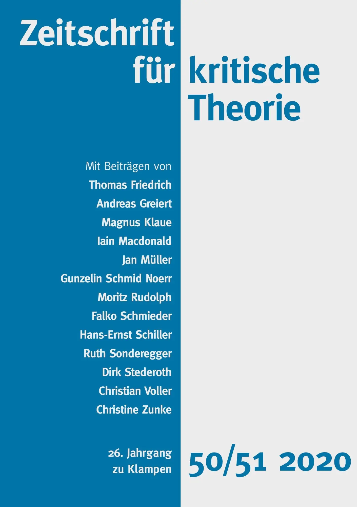 Zeitschrift für kritische Theorie