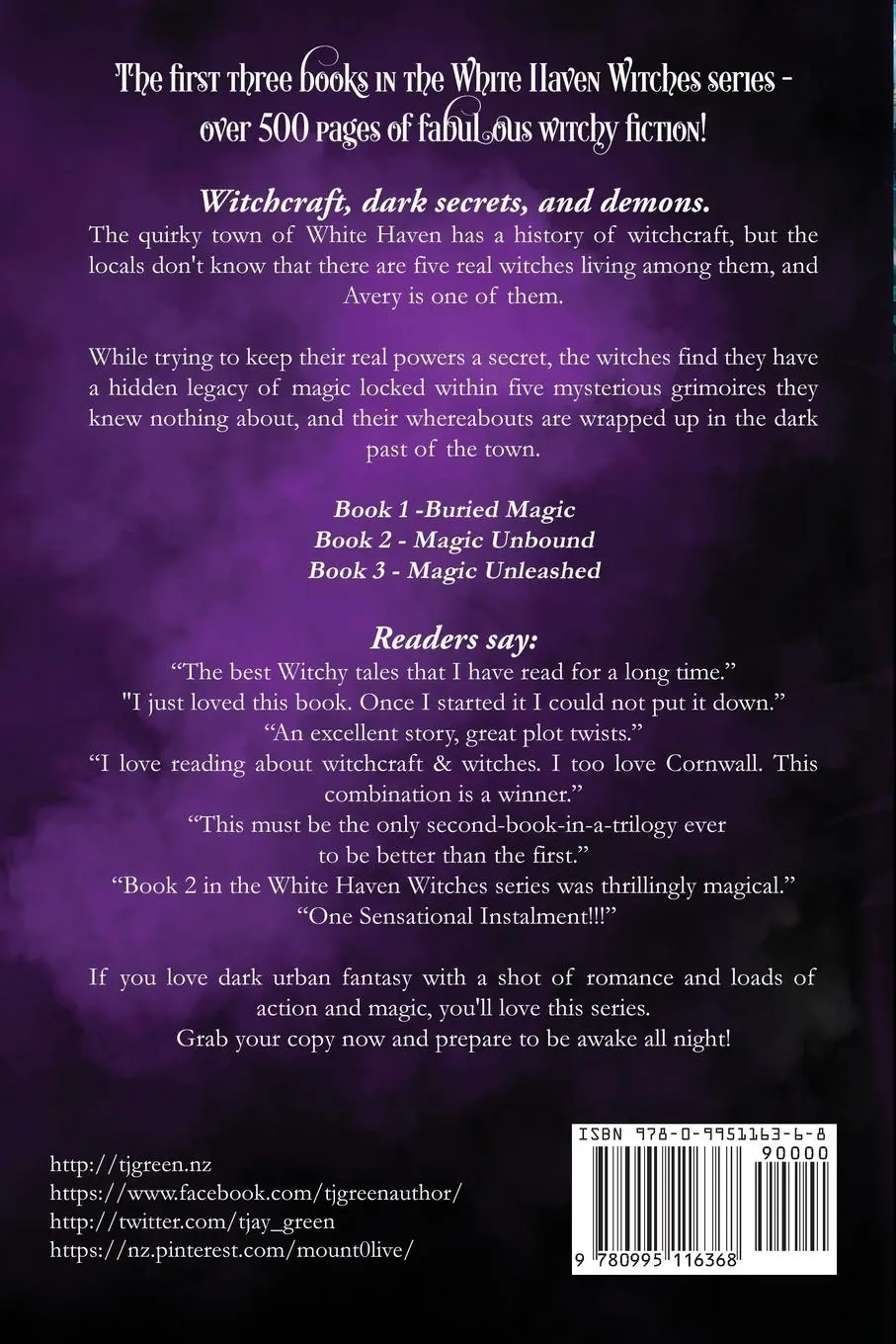 Rückseite: 9780995116368 | White Haven Witches | Books 1-3 | T J Green | Taschenbuch | Englisch