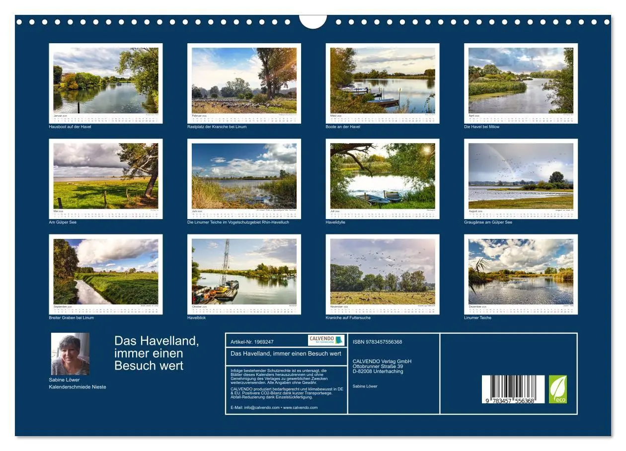 Bild: 9783457556368 | Das Havelland, immer einen Besuch wert (Wandkalender 2026 DIN A3...