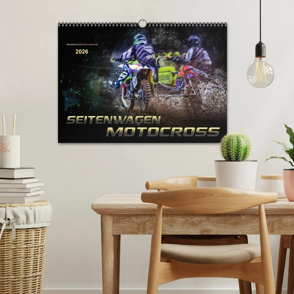 Bild: 9783457866368 | Seitenwagen Motocross (Wandkalender 2026 DIN A3 quer), CALVENDO...